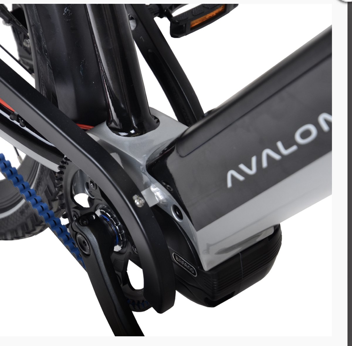 Avalon Elektrische fiets - sportief ontwerp - zwart-zilver - 49 cm - onderhoudsvrije riemaandrijving Fiets (elektrisch) kopen online