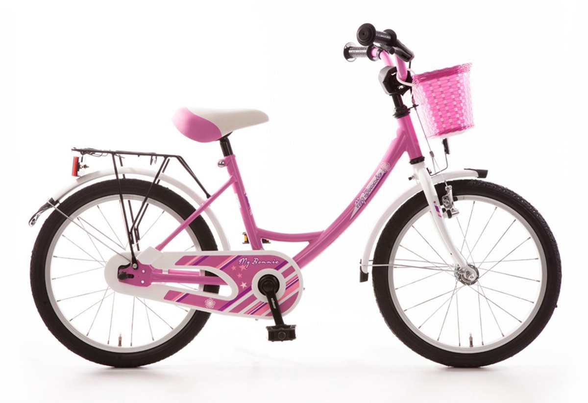 Bachtenkirch My Bonnie, kinderfiets, 18 inch, roze en wit Kinderfiets kopen online