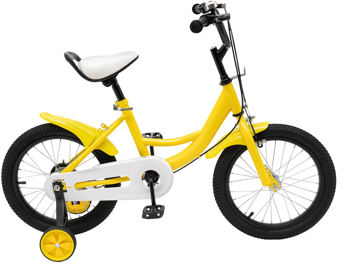 Betaalbare Goederen® kinderfiets - geel - 16 inch - kinderfiets 14 inch - kinder fiets - kinderfietsen - jongens - meisjes - fiets kinderen Kinderfiets kopen online