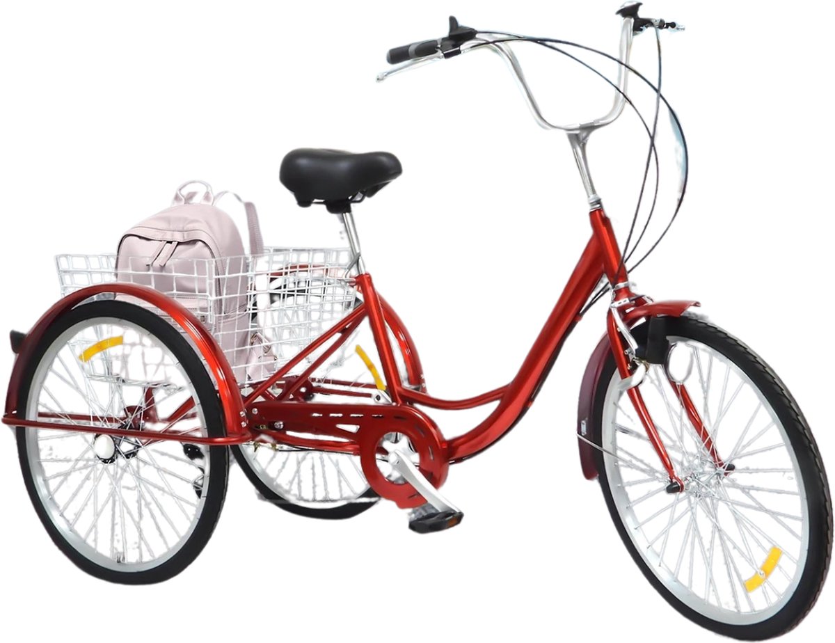 botec hoogwaardige driewieler volwassenen driewielfiets volwassenen fiets met drie wielen volwassen verstelbaar stuur en zadel tot max 100kg