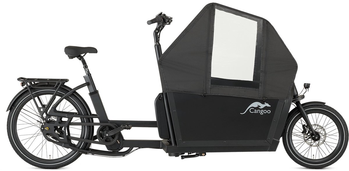 Cangoo Buzz elektrische bakfiets zwart Fiets (elektrisch) kopen online