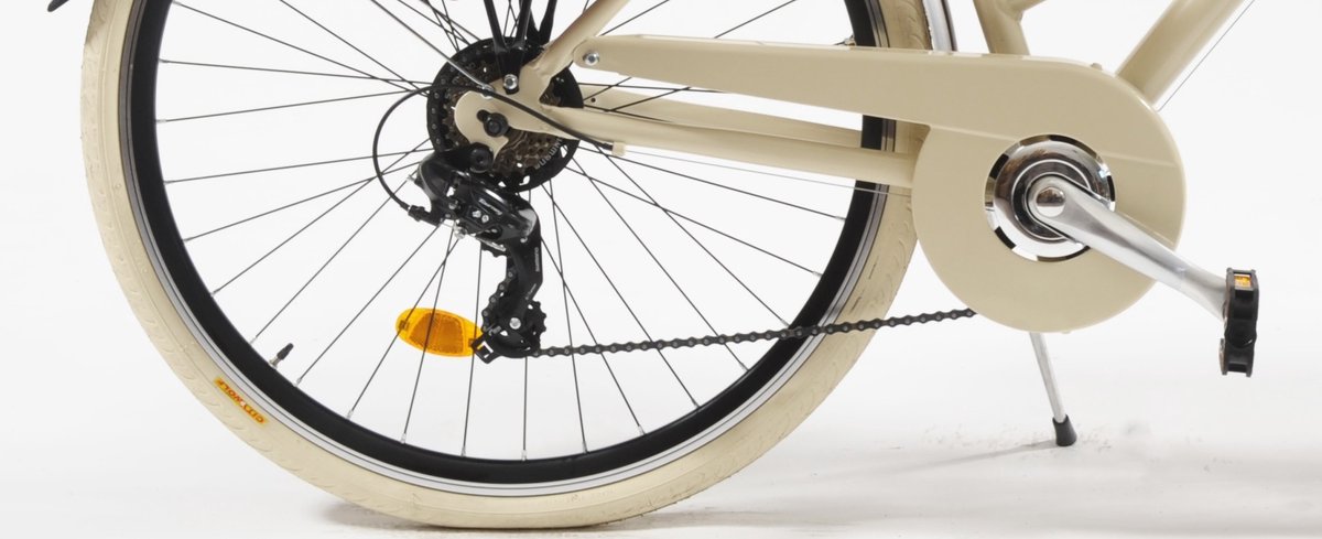 cityfahrrad 28 inch 605 aluminium lady beige cappuccino