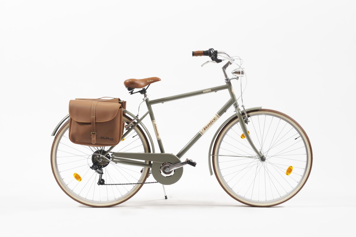 cityfahrrad malagueta 28 inch man groen