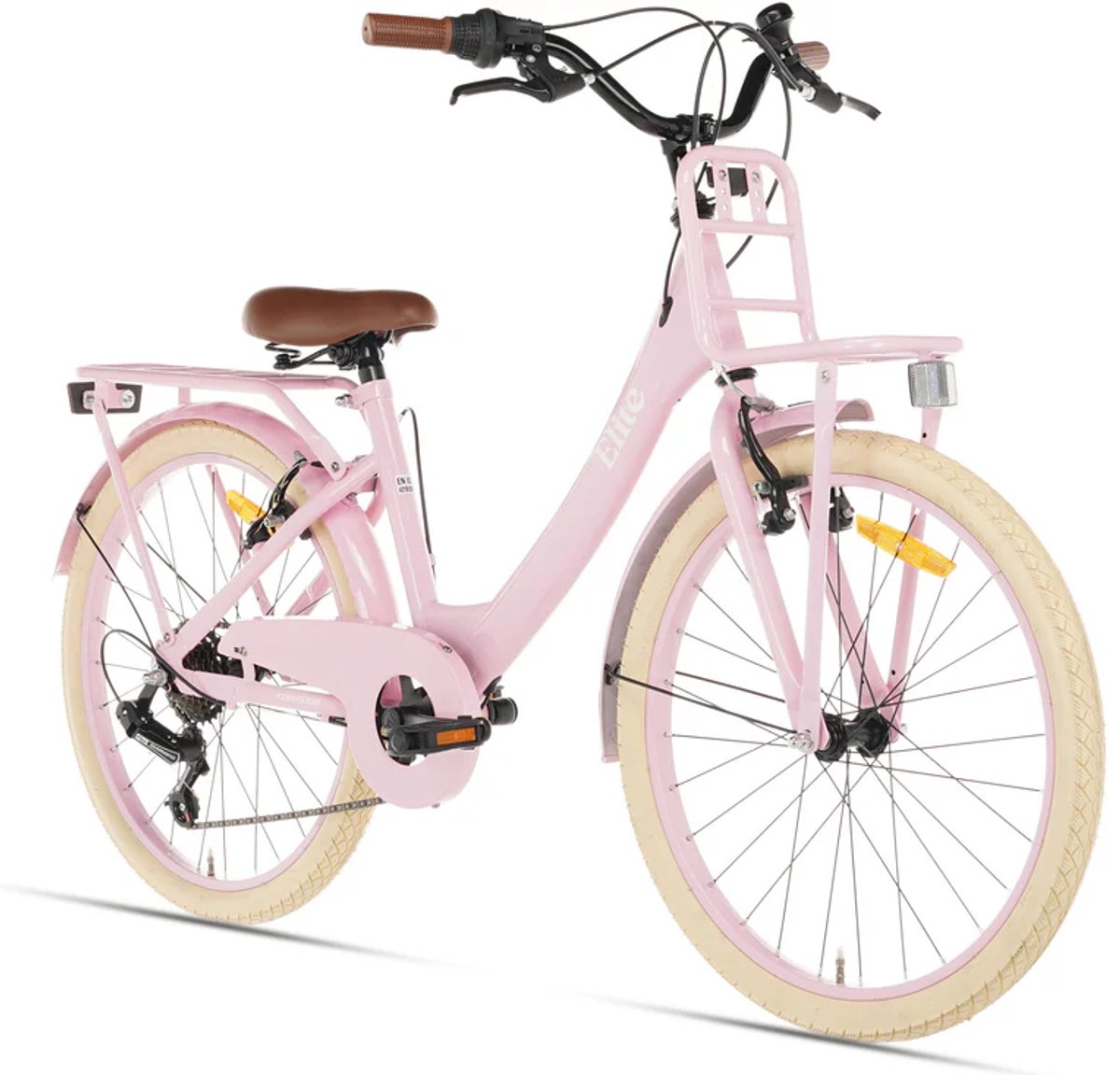 Cortego Elite Meisjesfiets 22 inch - 7 Versnellingen - Roze - Kinderfiets - 6 tot 8 Jaar Kinderfiets kopen online