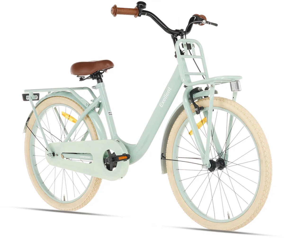 Cortego Excellent Meisjesfiets 22 inch Groen - Kinderfiets - 6 tot 8 Jaar Kinderfiets kopen online
