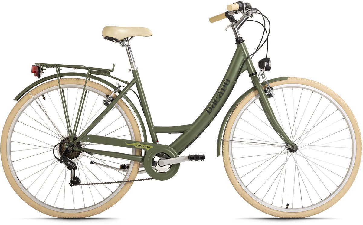 dacapo fiets dacapo damesfiets 28 toscana groen oregano 6 versnellingen rh 48 cm groen 48 cm