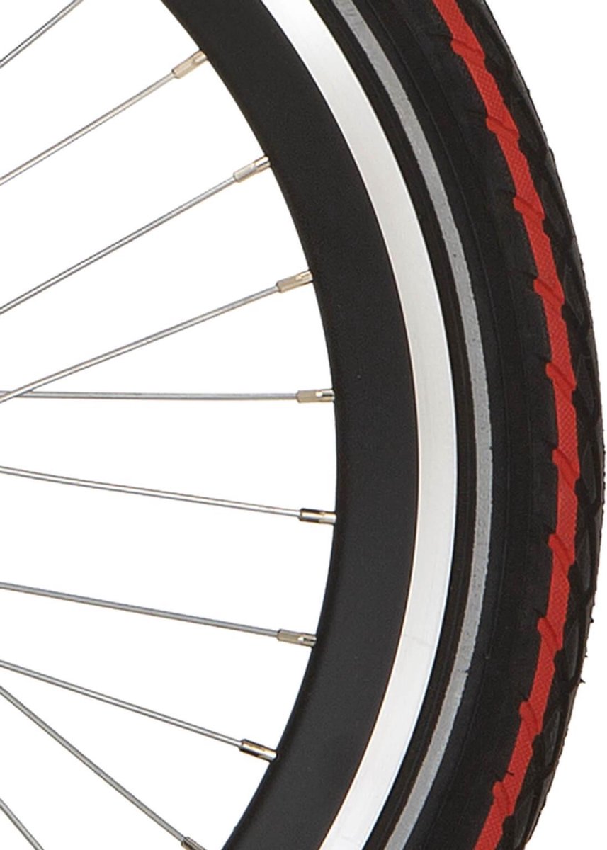 deli tire tire buitenband sa 206 20 x 1 75 zw rode streep refl