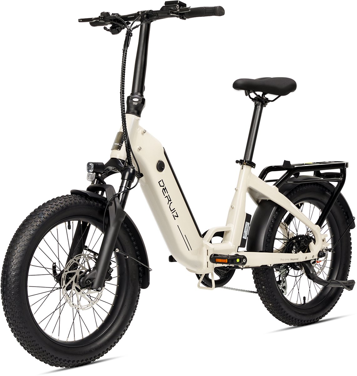 deruiz e bike peridot 20 inch voor dames en heren elektrische fiets met 8 speed shimano derailleurbak kettingversnelling 48v 10 4ah batterij 3 0 fat tires opvouwbare e bike