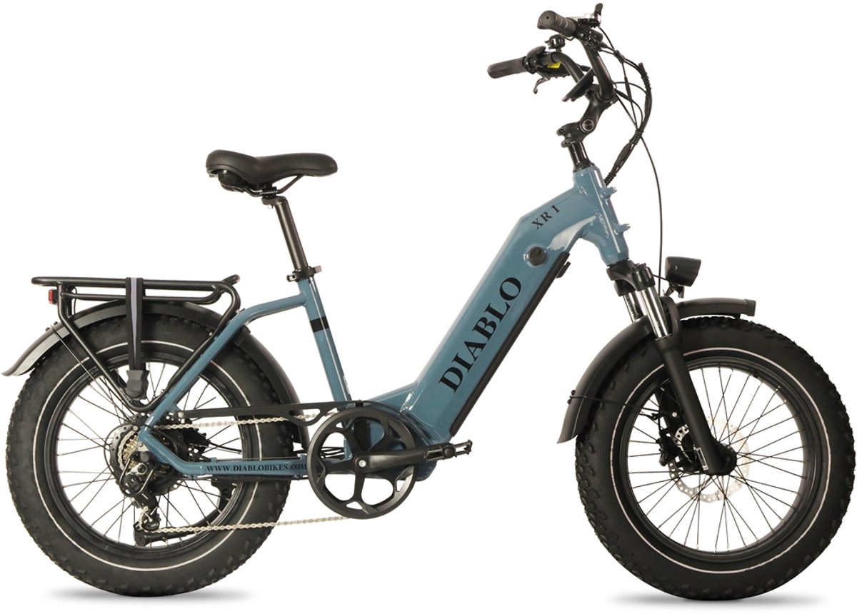 diablo xr1 fatbike met hydraulische remmen donker blauw