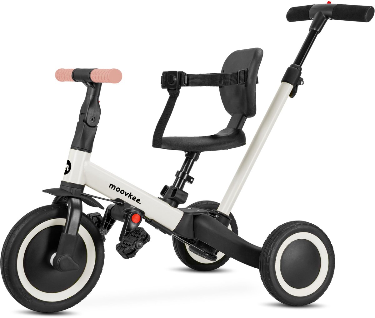 Driewieler met stang 6in1 ecru - crossfiets vanaf 1 jaar - kinderfiets vanaf 1 jaar Fiets kopen online