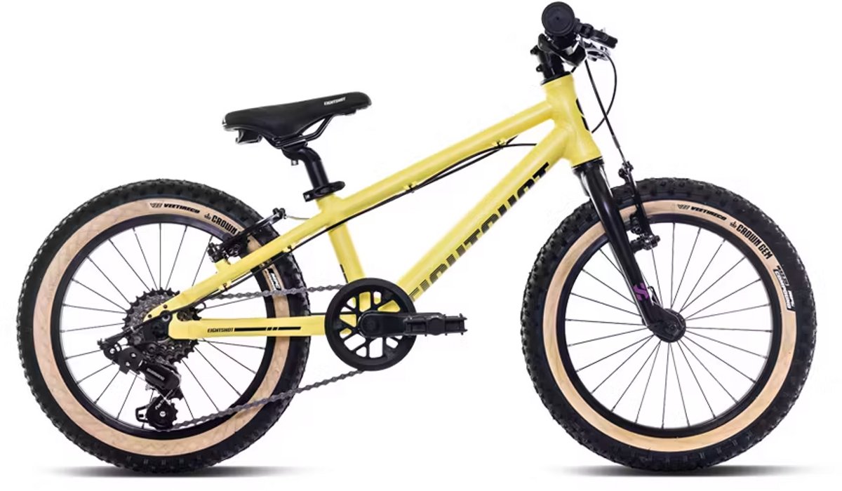 Eightshot X-Coady - 16 inch - Kinderfiets - Kinder Mountainbike - 7 versnellingen - Geel Kinderfiets kopen online