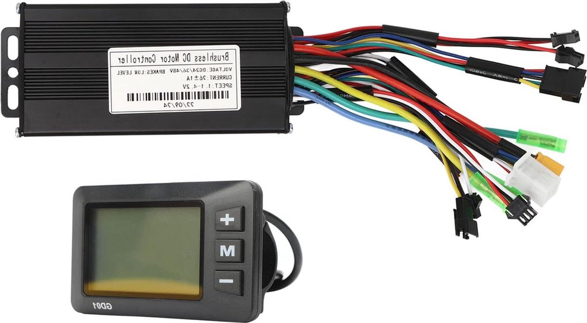 elektrische fiets borstelloze motorcontroller 500w 750w 24v 36v 48v professionele warmteafvoer controllerkit voor elektrische fietsen met 1 jaar garantie