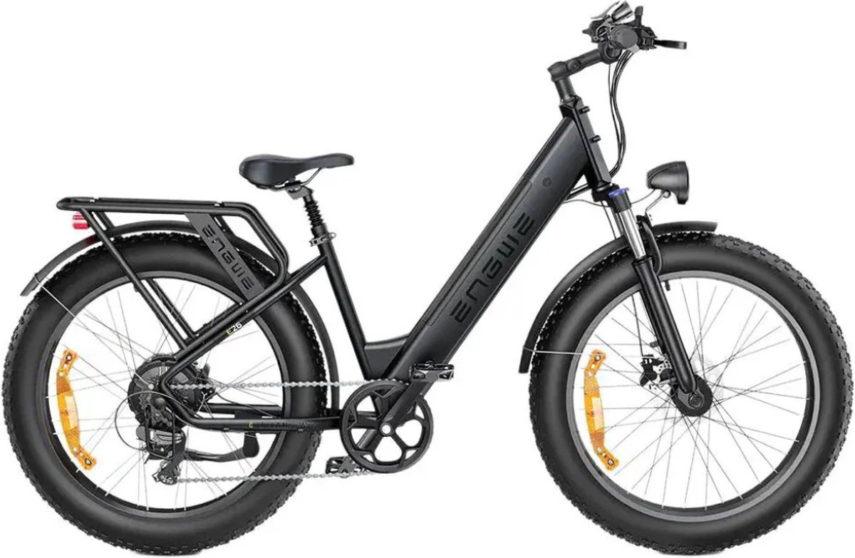 ENGWE E26 ST Elektrische Fatbike - E-bike - Lage Instap - 26 Inch - 250W Motor - 7 Versnellingen - 140 km Actieradius - Hydraulische Schijfremmen - Grijs Fiets (elektrisch) kopen online