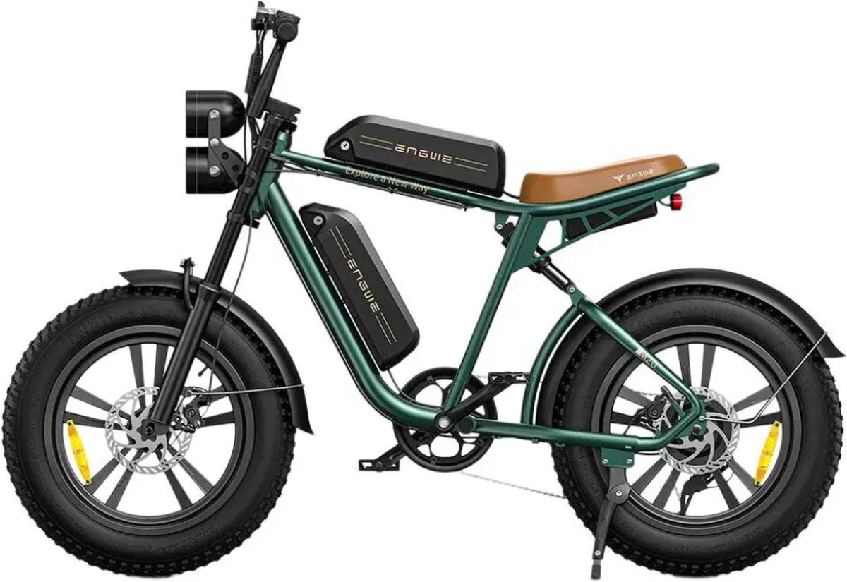 ENGWE M20 (26Ah) Elektrische Fatbike - Dubbele Accu - 20 Inch - 250W Motor - 7 Versnellingen - 150 km Actieradius - Mechanische Schijfremmen - Groen Fiets (elektrisch) kopen online