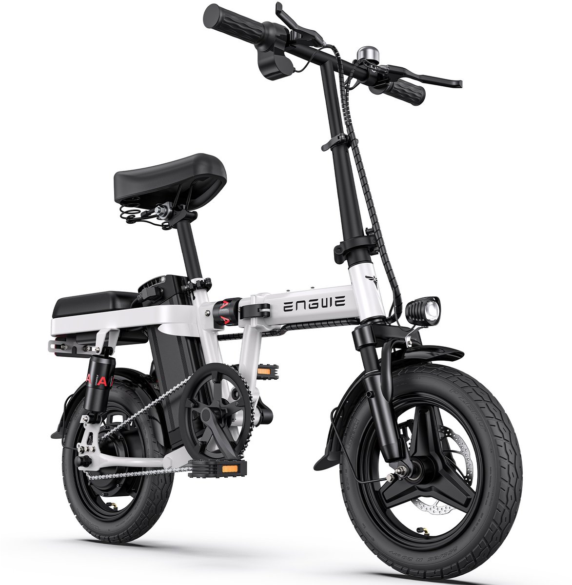 engwe t14 elektrische fiets opvouwbare e bike 14 inch 250w motor wit