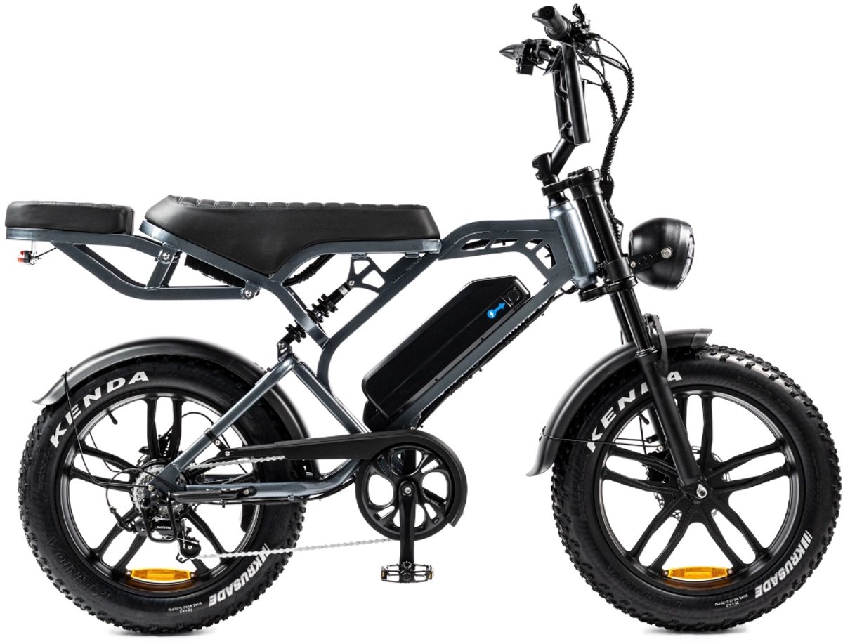 fatbike donkergrijs 250w met garantie model 2025