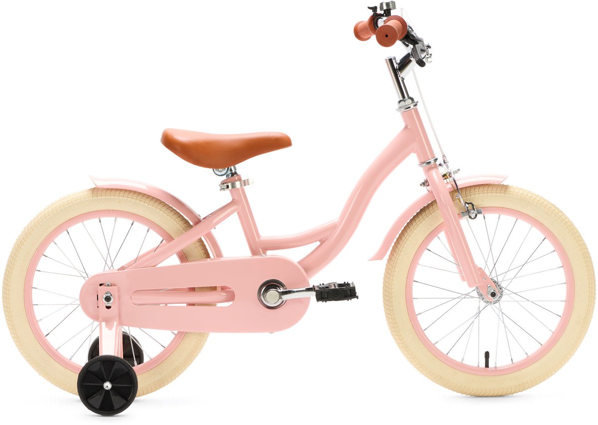 generation blanco 16 inch roze kinderfiets fiets voor kinderen van 4 tot 6 jaar