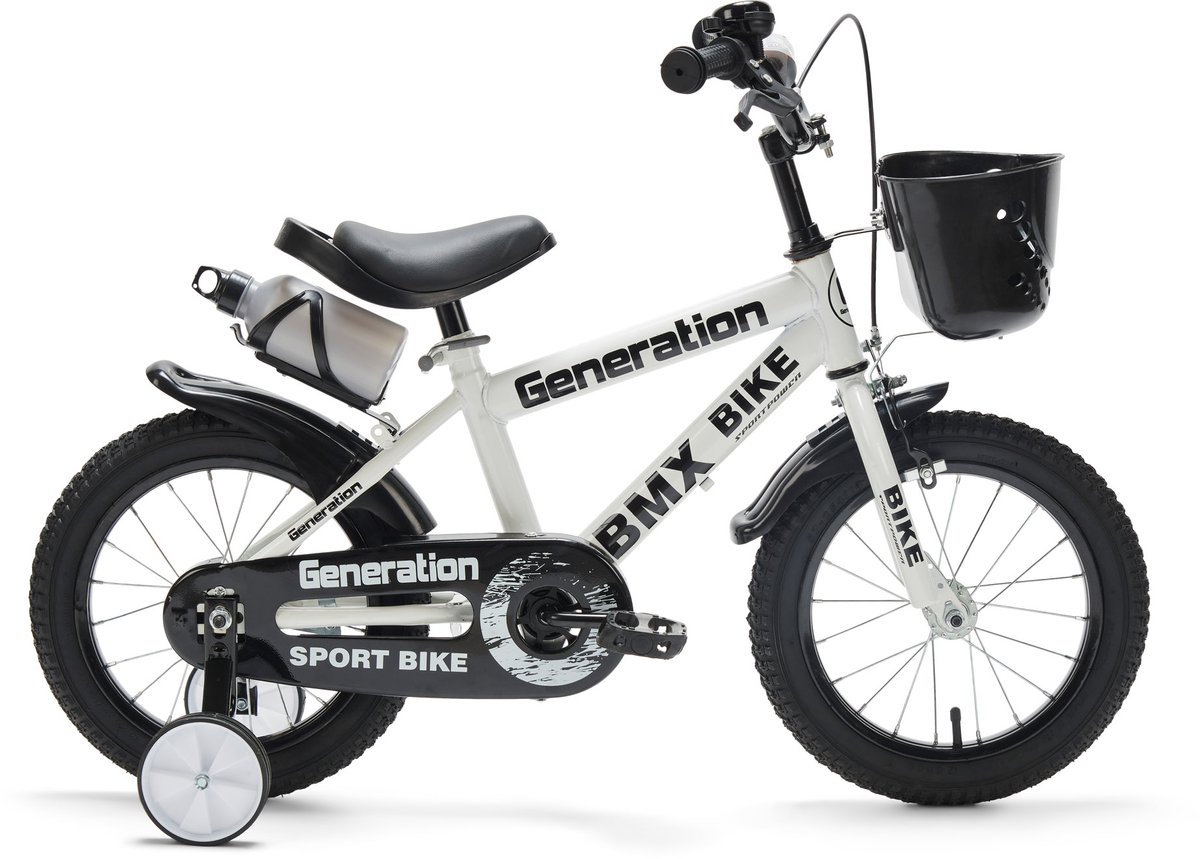 Generation BMX 14 inch Wit – Kinderfiets - Fiets voor kinderen van 3 tot 5 jaar Kinderfiets kopen online
