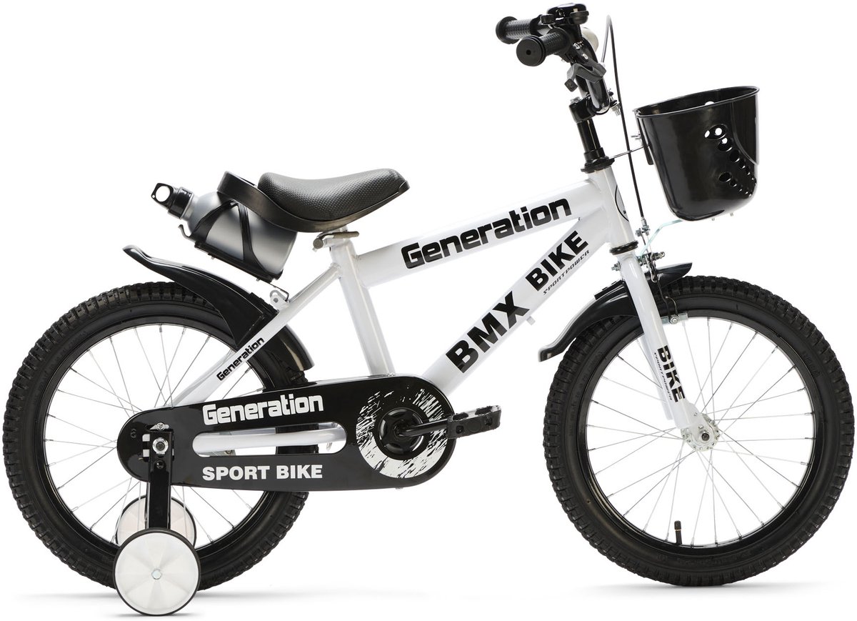 Generation BMX 16 inch Wit – Kinderfiets - Fiets voor kinderen van 4 tot 6 jaar Kinderfiets kopen online