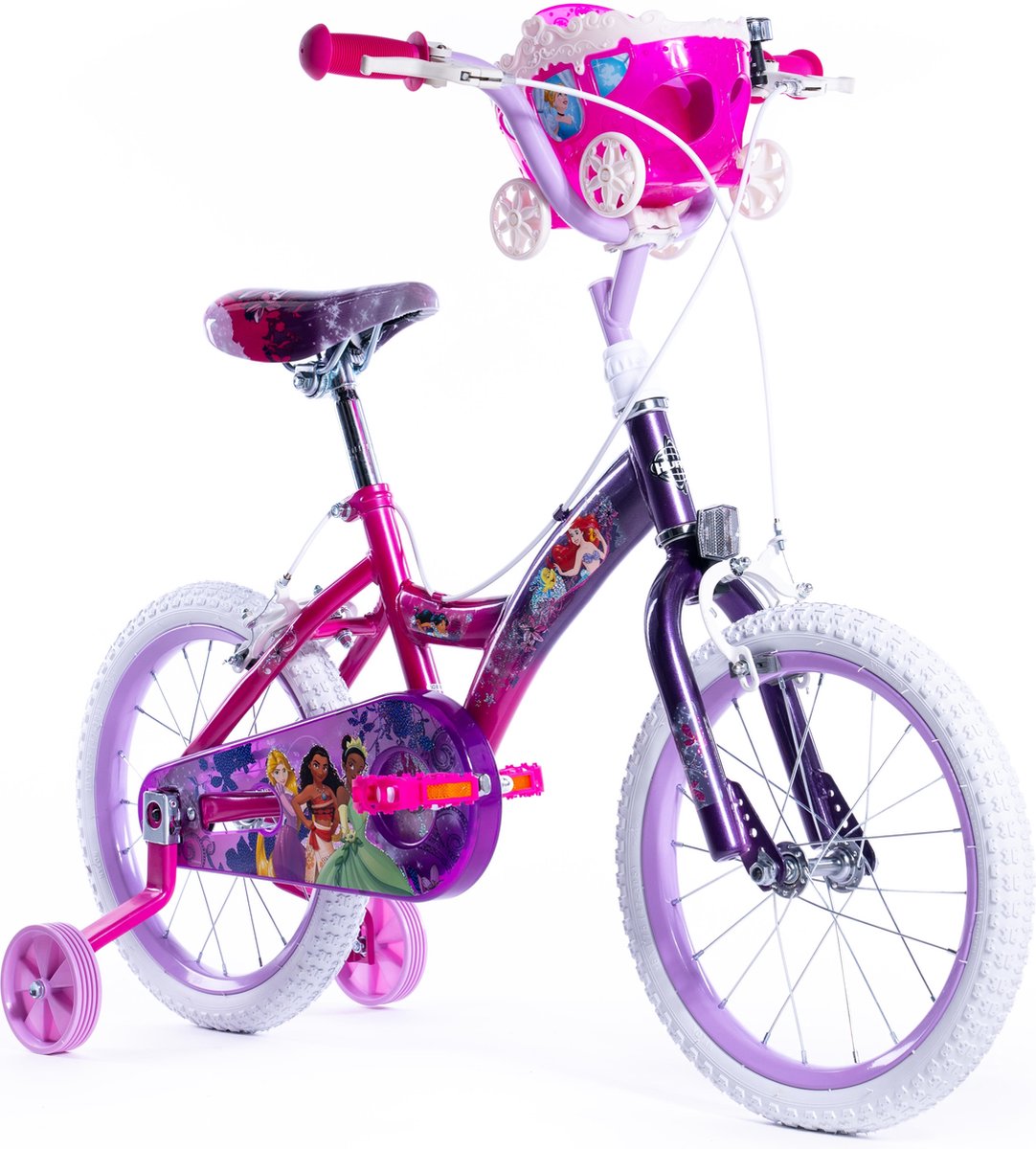 Huffy Disney Prinsessenfiets - 5-7 jaar - Inclusief zijwieltjes - Makkelijke en snelle montage - 16 Inch Kinderfiets kopen online