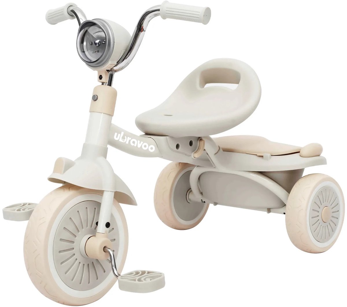 J-Mart Driewieler - Peuter Fiets - Kinder Fiets - Verstelbaar Zadel - Inklapbaar - Met Voorlamp & Opbergbakje - 1 tot 5 Jaar Kinderfiets kopen online