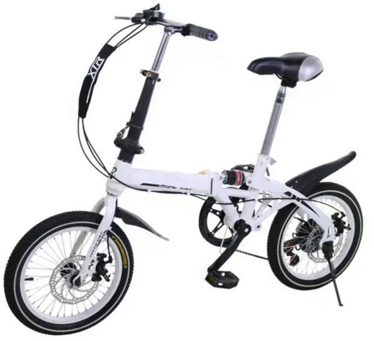 jermore opvouwbare stadsfiets met 7 versnellingen wit 132 cm