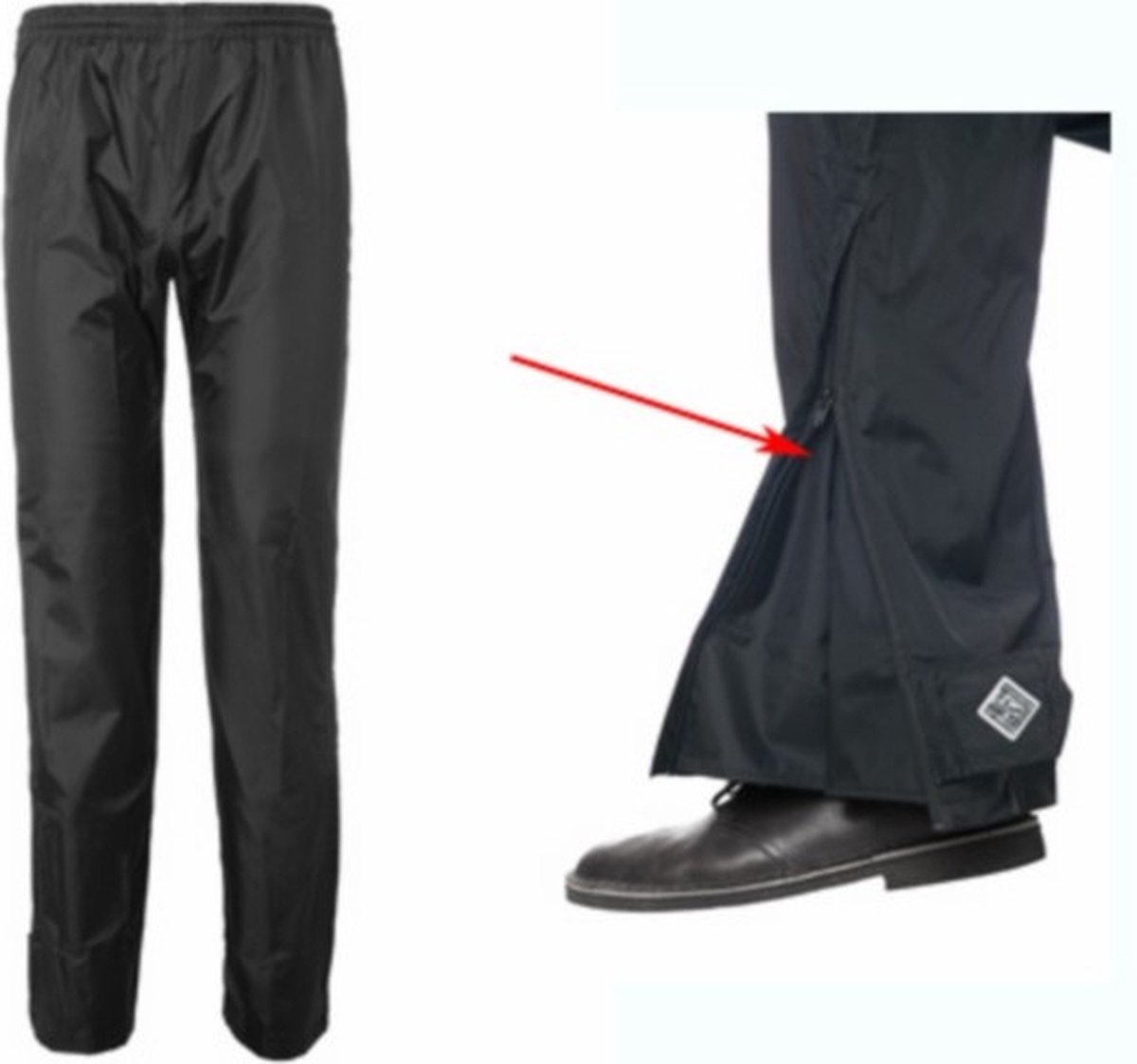 kleding regenbroek m zwart tucano 575 panta diluvio licht