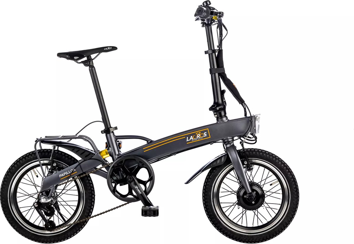 Lacros Papillon - elektrische vouwfiets - matzwart - 10,4Ah batterij - 14kg Fiets (elektrisch) kopen online