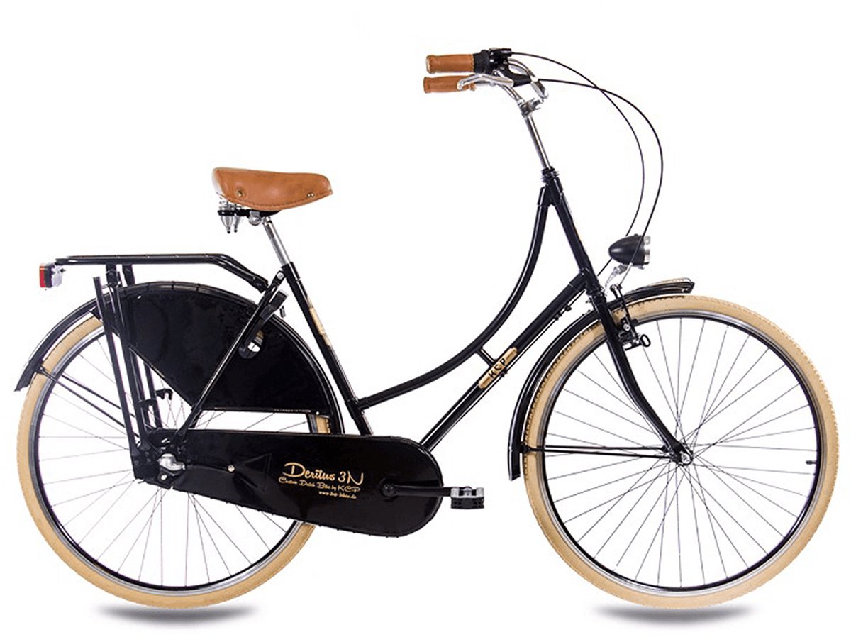 leader holland kcp damesfiets 28 inch omafiets framemaat 53 cm nexus 3 zwart