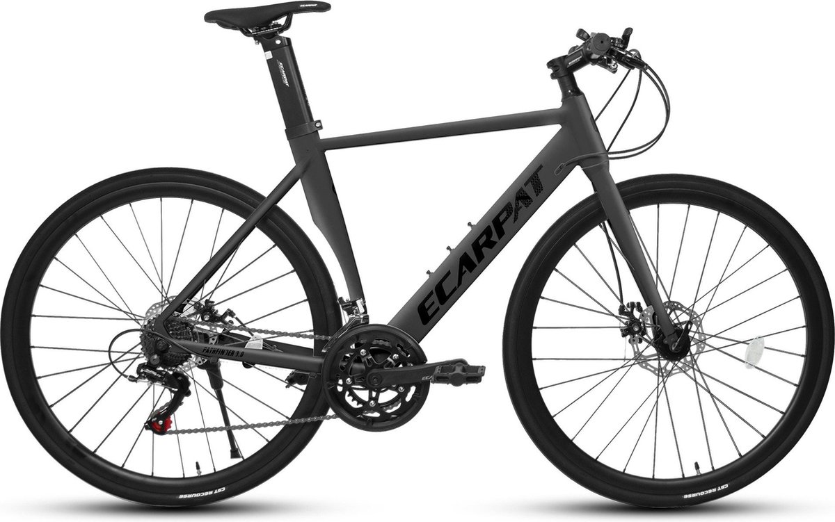 merax citybike 28 inch heren en dames 14 versnellingen shimano tourney aluminium frame mechanische schijfremmen verstelbaar zadel stadsfiets