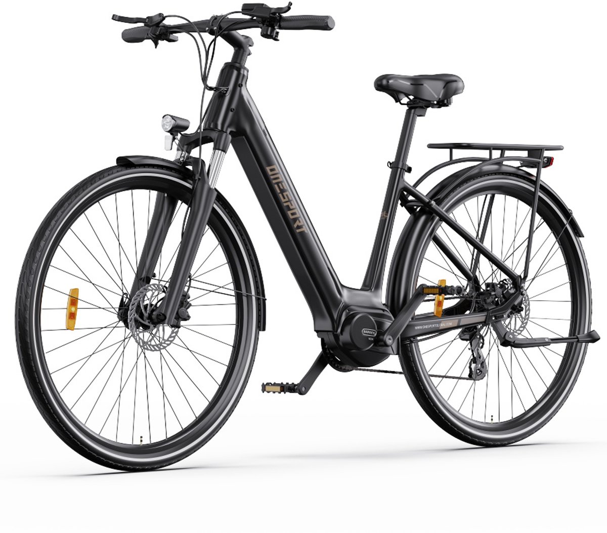 ONESPORT OT07 Pedelec 27,5 inch elektrische fiets voor dames en heren-E-stadsfiets met 374Wh verwijderbare batterij-250W middenmotor-Shimano 7-versnellingsschakelaar Fiets (elektrisch) kopen online