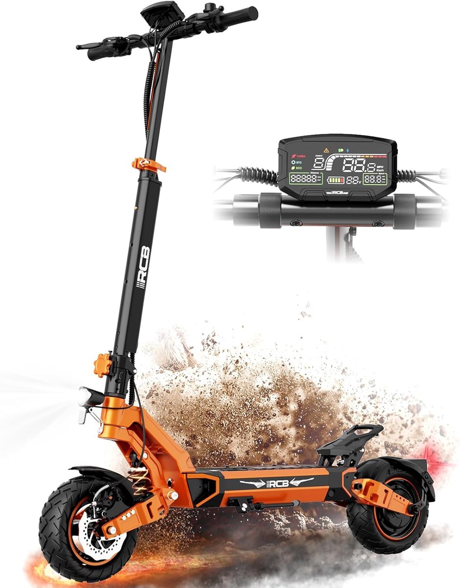 rcb d7 elektrische step electric scooter opvouwbare e step 48v 20 8ah 25 km u 10 inch wielen dubbel demping met app nederlandse handleiding