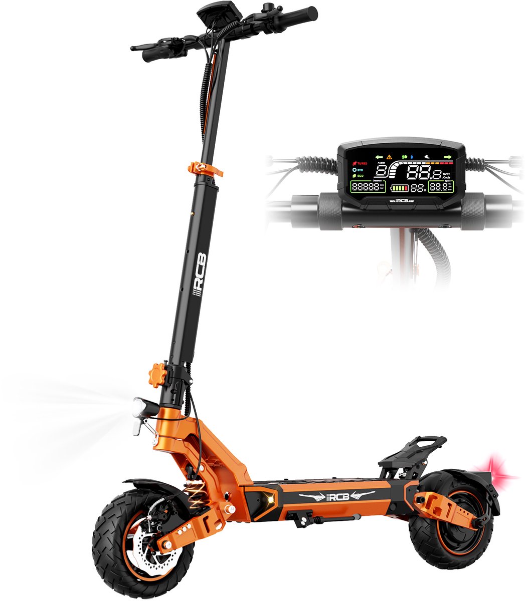rcb d7pro elektrische step electric scooter opvouwbare e step 48v 27ah 25 km u 10 inch wielen dubbel demping met app nederlandse handleiding