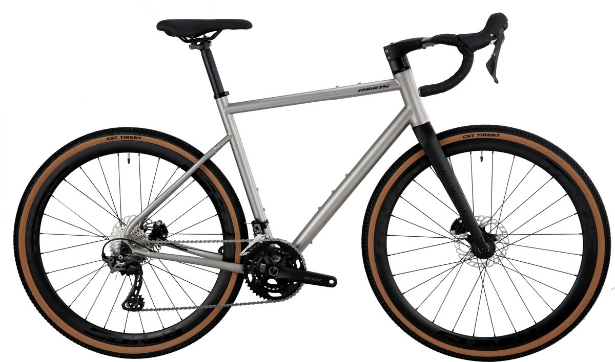 rinos titanium gravel bike atlas1 0 shimano grx400 20 versnellingen hydraulische schijfremmen lichtgewicht allround fiets voor elk terrein 54