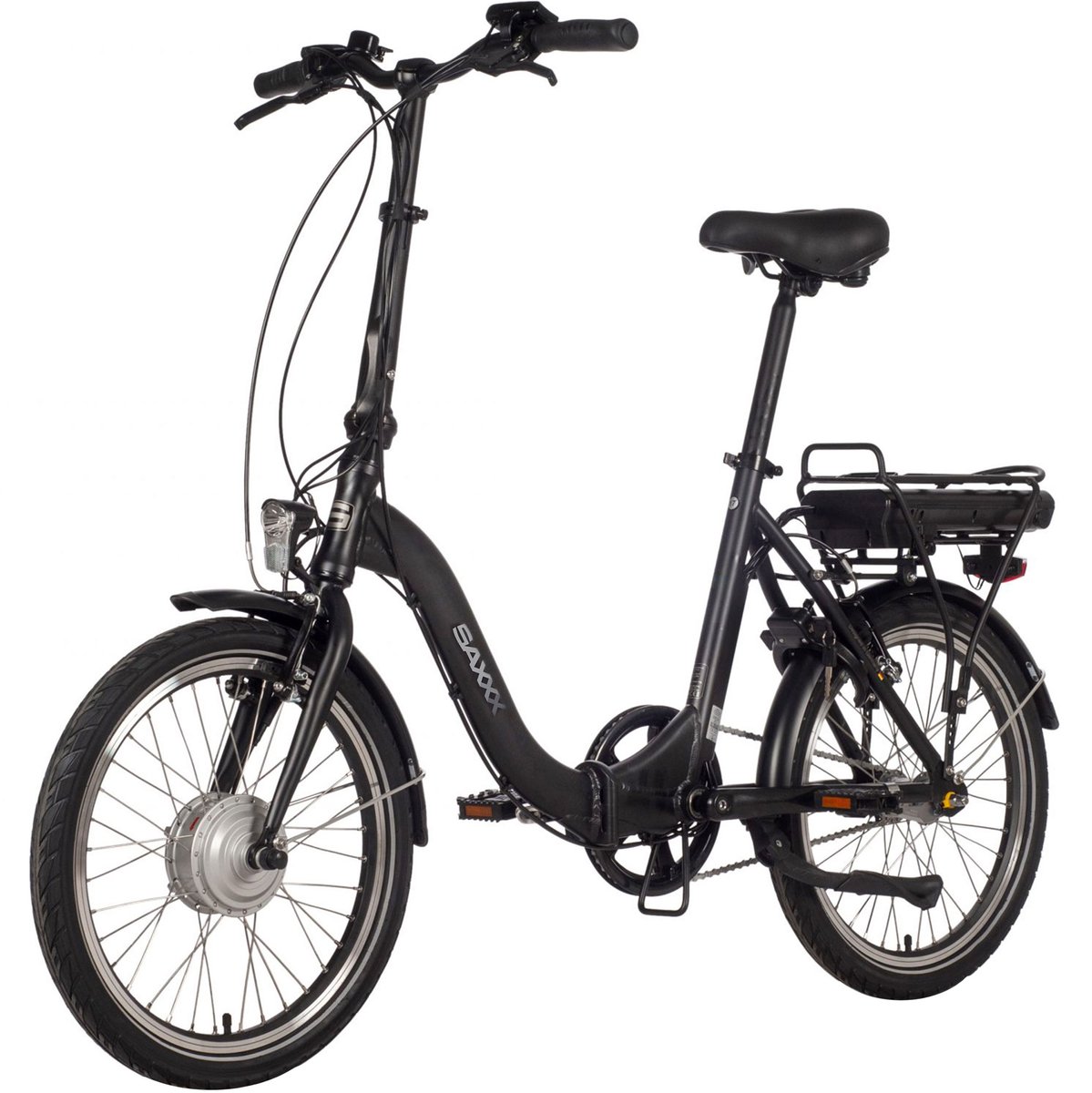 SAXXX e-bike elektrische fiets, e-vouwfiets, Shimano Nexus naafversnelling met 3 versnellingen, voorwielmotor, 281 Wh, bagagedrager, met terugtraprem, e bike Fiets (elektrisch) kopen online