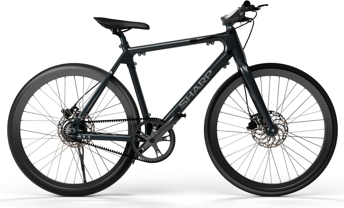 sharp bk rs08 eb e bike 7ah 1sp naked bike zwart
