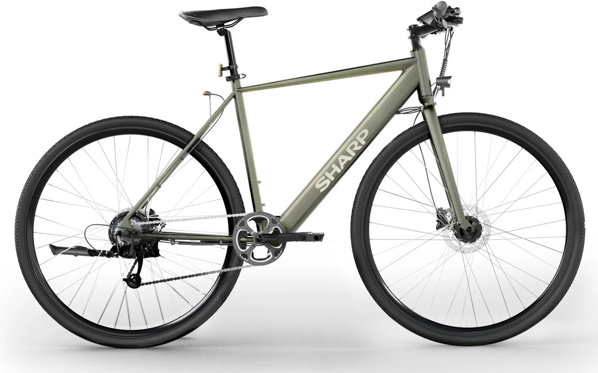 sharp gs03eg e bike 7 8 ah 7 sp olijfgroen