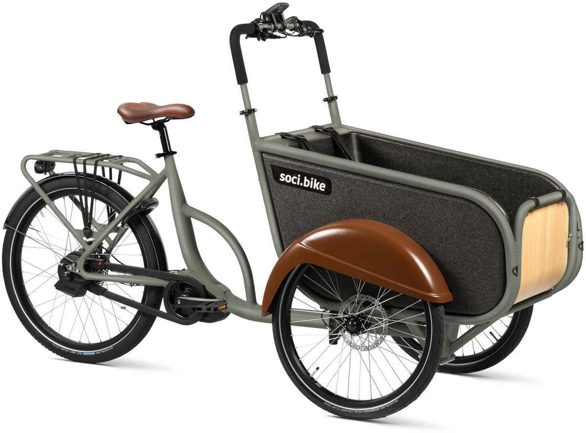 SociBike Compact elektrische bakfiets midmotor grijs Fiets (elektrisch) kopen online