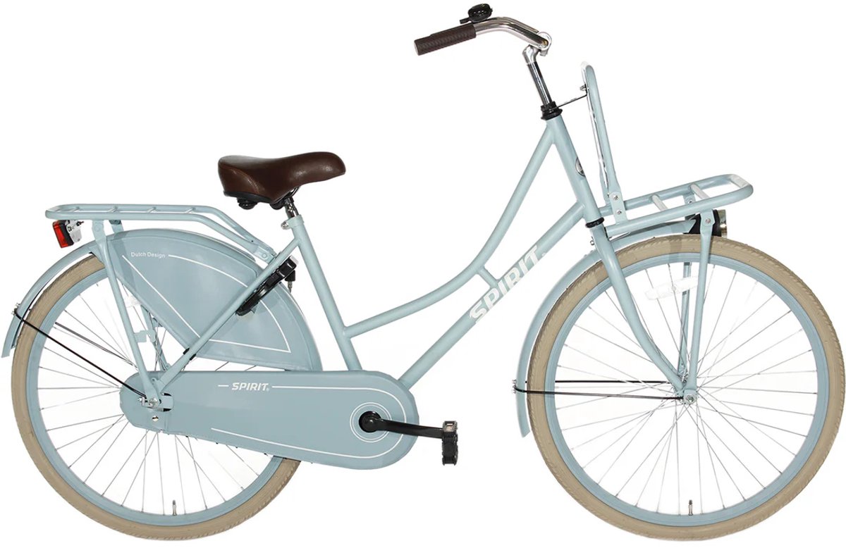 spirit omafiets 22 inch mint groen meisjesfiets kinderfiets inclusief voordrager