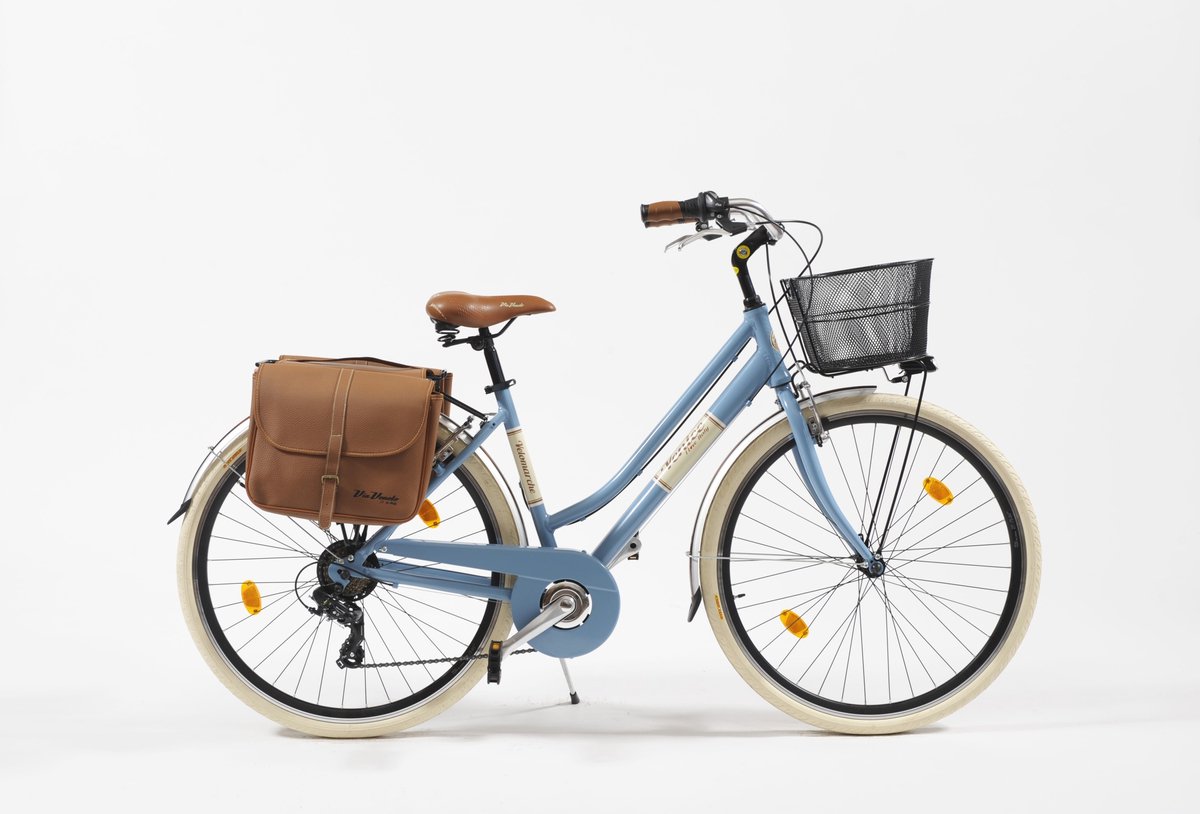 stadsfiets 28 inch 605 aluminium dames blauw