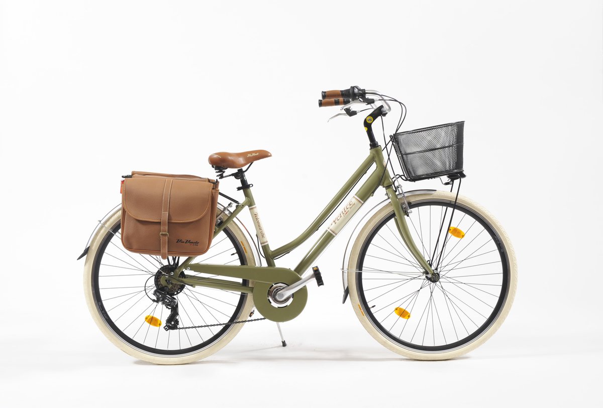 stadsfiets 28 inch 605 aluminium dames groen