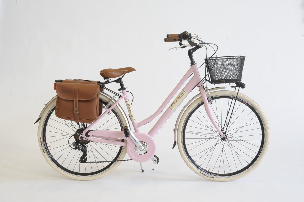 stadsfiets 28 inch 605 aluminium dames roze