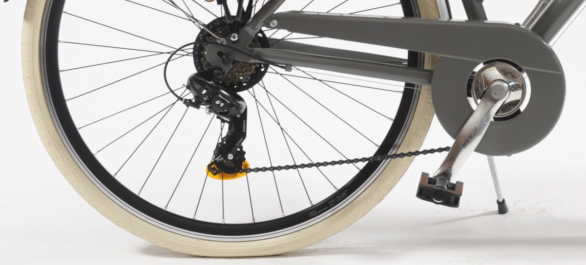 stadsfiets 28 inch 605 aluminium lady grijs