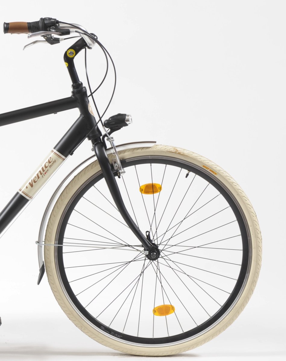stadsfiets 28 inch 605 aluminium man zwart