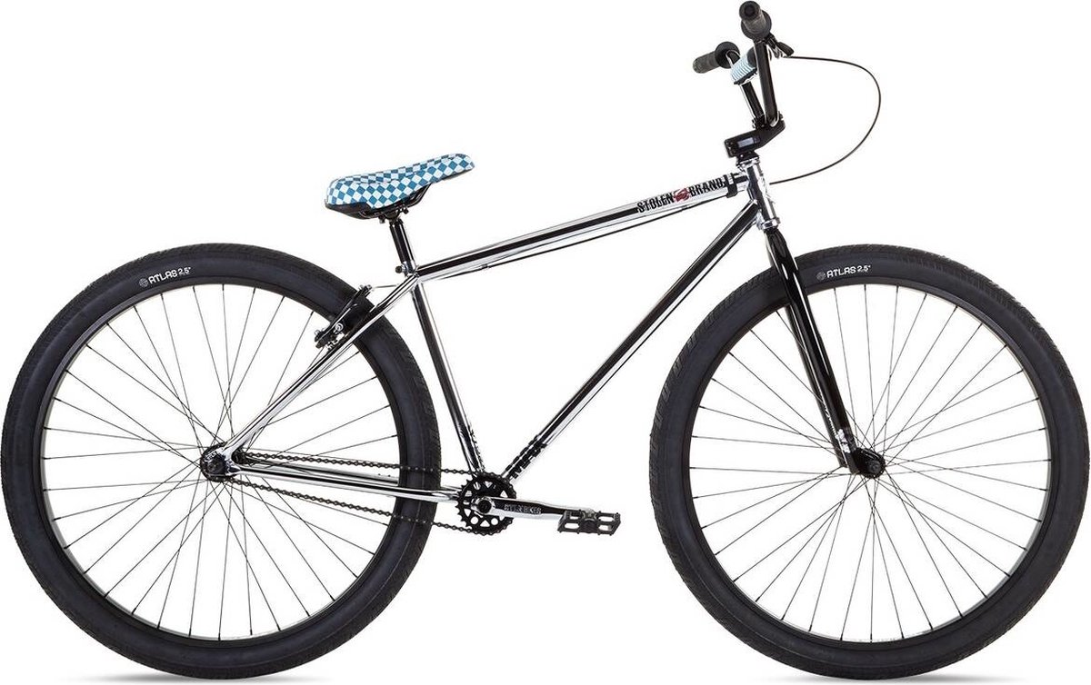stolen max 29 2022 cruiser bike 23 25 chrome fast times blue