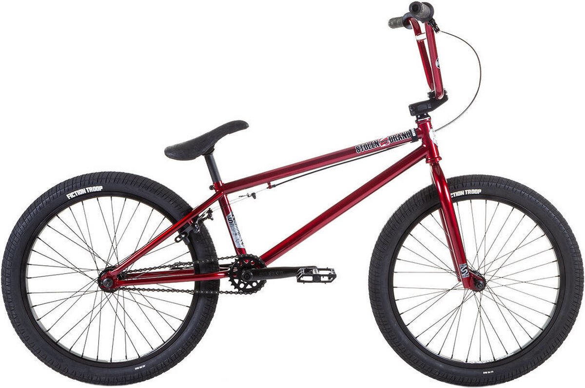 stolen spade 22 2022 freestyle bmx fiets 22 25 metallic red