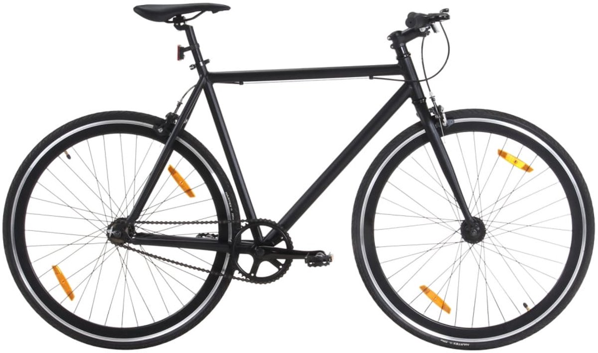 the living store fiets met vaste versnelling 700 c 59 cm zwart fietsen citybike fixie elektrische fiets damesfiets