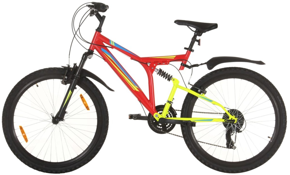 the living store mountainbike 21 versnellingen 26 inch wielen 49 cm rood mountainbike mtb racefiets stadsfiets 26 inch