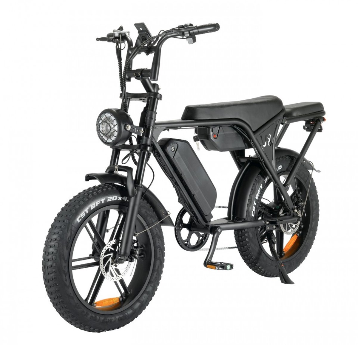 twin zwart elektrische fatbike