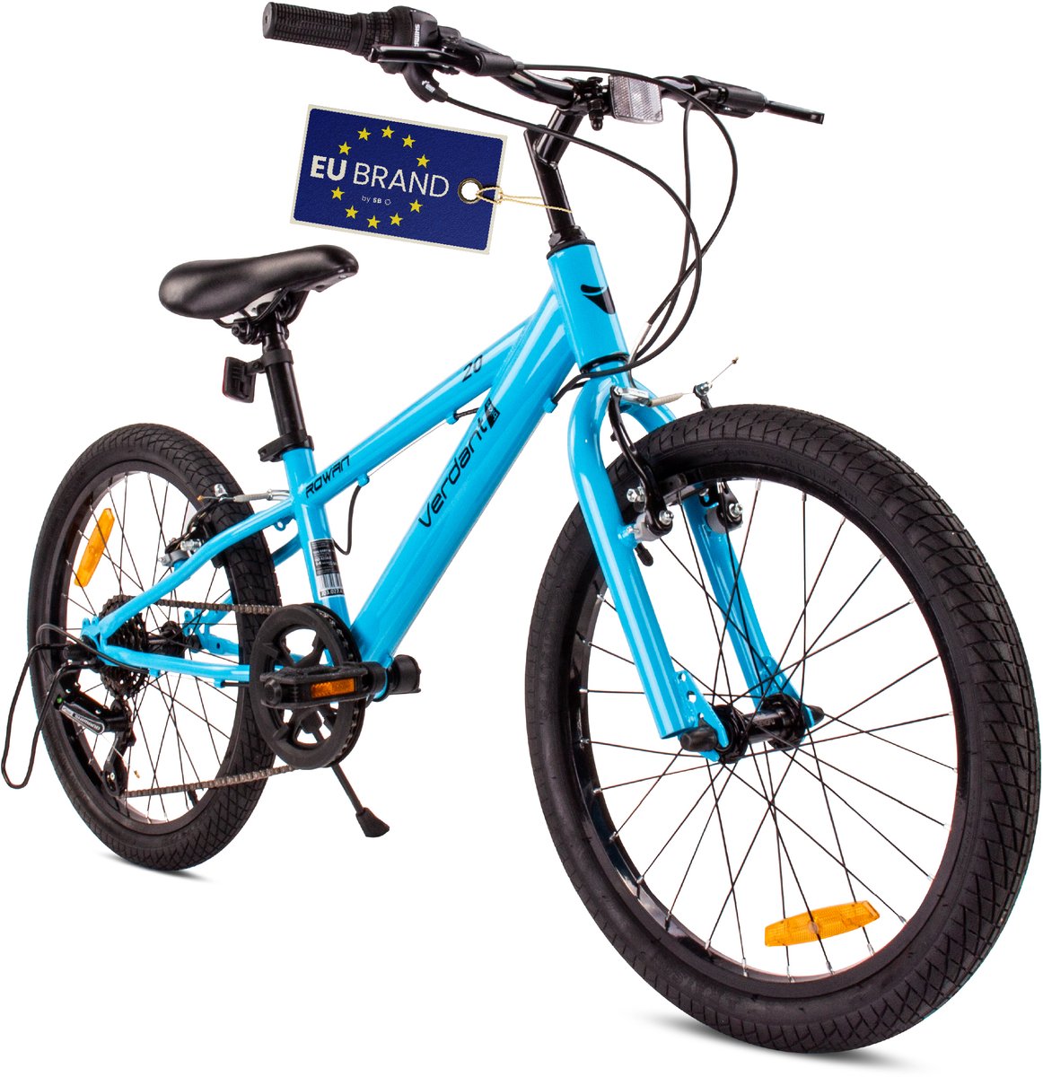 Verdant Bike Kinderfiets voor jongens van 6 tot 10 jaar, 20 inch Blauw, wielmaat te kiezen uit 6 versnellingen Shimano, in hoogte verstelbaar Kinderfiets kopen online